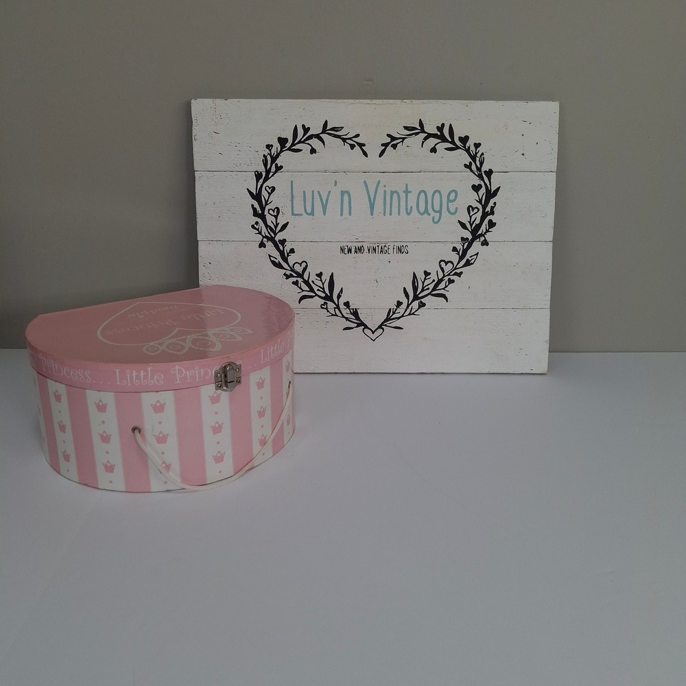 Mud Pie Little Princess Ceramic‎ Dinnerware Set Pink Heart Plate Cup Fork Spoon